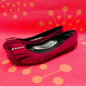 Jessica Simpson Red burgundy flats shoes Sz